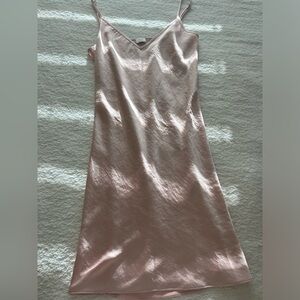 Wilfred Pink Satin Mini Dress